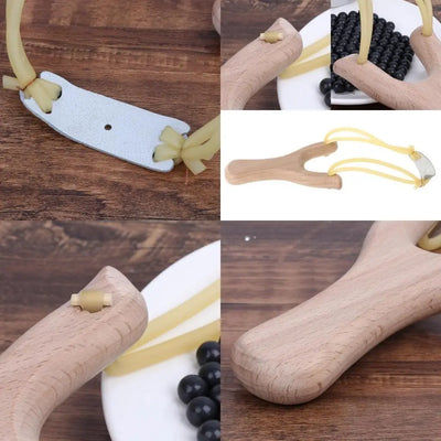 Natural Wooden With Rubber Band Outdoor Sports Games | SAMAG