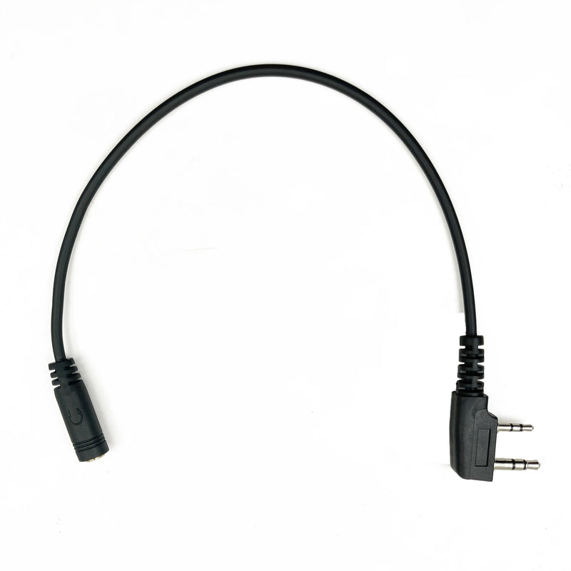 2-Pin to 3.5mm Female Audio Adapter Cable for Baofeng Kenwood TYT QUANSHENG Walkie Talkie Headset Transfer Earphone Audio Phone