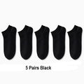 5/10 /20/30 Pairs Unisex Casual Plain Color Boat Socks | SAMAG