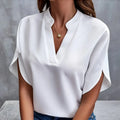 Summer Elegant Women's Blouse New V - neck Short Sleeve | SAMAG