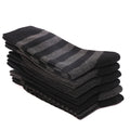 5 Pairs Men's Dress Socks stripe Plus Size， Combed Cotton | SAMAG