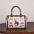 2026 new autumn and winter high-end texture handbag, niche design, fashionable rivets, Boston pillow bag, crossbody bag