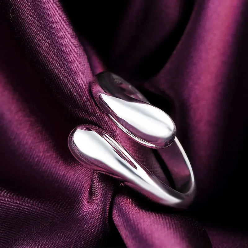 Trending Products Popular Brands 18K Gold Water Drop Rings for Women Fashion Wedding Accessories Party Jewelry Gifts