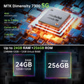Unihertz Jelly Max 5G Mini Smartphone Android 14 Dimensity 7300 CPU 12GB 256GB 100MP Camera 4000 mAh Battery 5.05" inch Screen