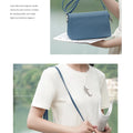 Zency New Soft Plain Color Leather Bag Multiple Pockets Women's Bag Genuine Leather Shoulder Crossbody Versatile Commuting Bag