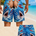 Men Funny Fake Two Piece Shorts Optical Illusion Thong Print Beach Fun Swim Trunks for Summer Holiday - View 7 | SAMAG