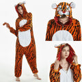 Winter Plush Pajamas Children Capybara Sleepwear Women Men Cosplay Jumpsuit Hooded Boys Girls Flannel Fleece Sleeping Clothes