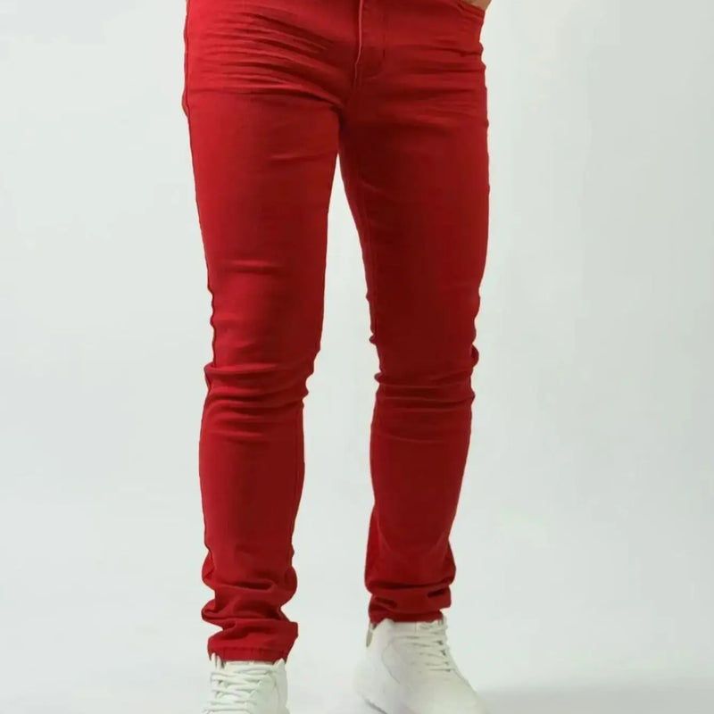 KING JEANS RED Men's Long Pants Bulletproof Business | SAMAG
