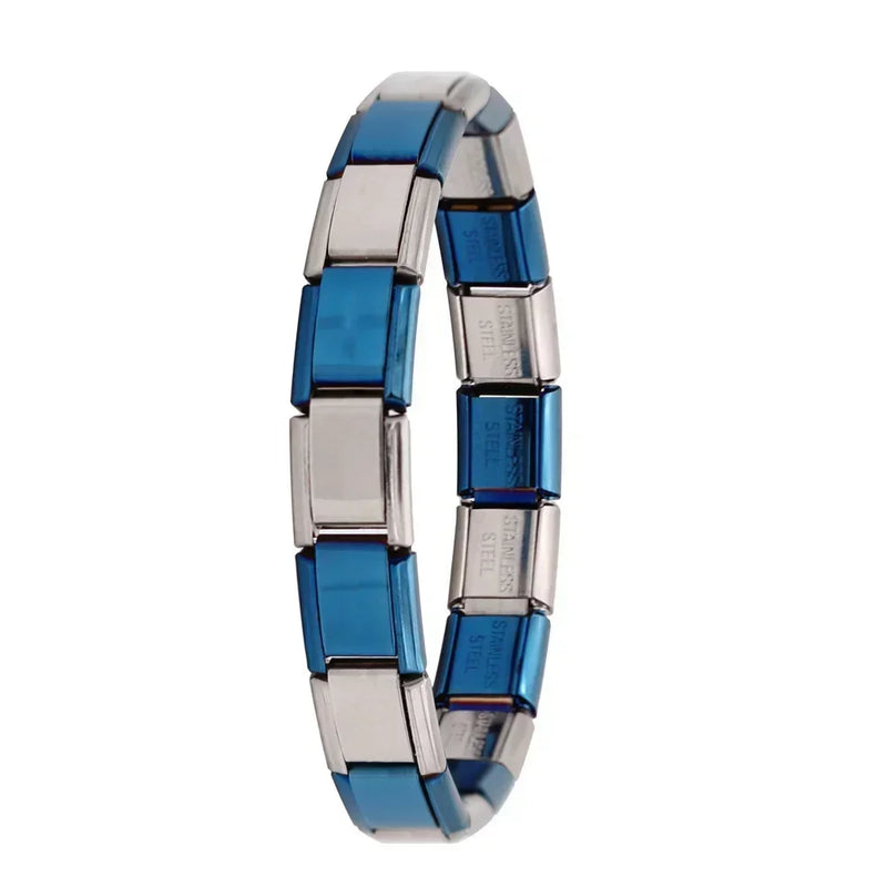 Hapiship New Women's Jewelry 9mm Width Itanlian Elastic Charm Bracelet Fashion Stainless Steel Bangle ST - Visuel 10 | SAMAG