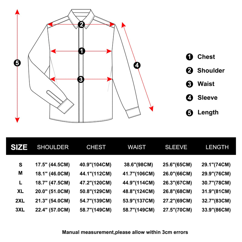 Men's Polyester Cotton Solid Black Shirts Long Sleeve | SAMAG