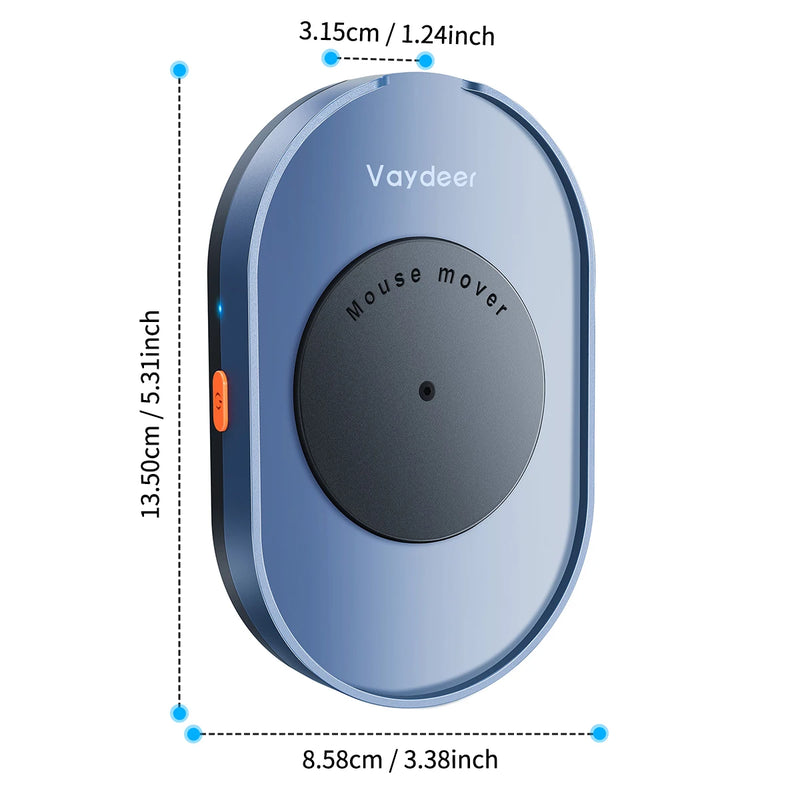 Virtual Mouse Mover Anti-sleep Automatic Movement To Prevent Computer Lock Screen With ON/OFF Switch Undetectable Mouse Jiggler