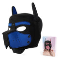 10 Colors Puppy Cosplay Costumes Increase Large Size Padded Rubber Full Head Hood Mask With Ears For Couples Dog Role Play Games