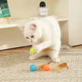 Elastic Bouncy Badminton Cat Toy Luminous Night Glow Pet Interactive Ball Self Play Boredom Relief Chew Resistant Training Game