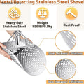 Beach Sand Scoop Shovel Metal Detector Sand Scoops Treasure Detecting Metal Detector Hunting Stainless Steel Tool Hex