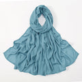 2024 Muslim Modal Rayon Cotton Hijab Shawls For Women Plain Scarf Big Size Headscarf Islamic Turban Headband 190*85cm