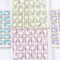 8x13mm Teardrop Crystal Sew On Rhinestone With Silver - View 3 | SAMAG