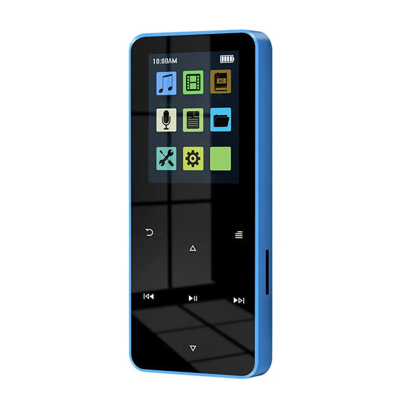 1.8 Inch TFT MP3 Player Touch Screen Bluetooth-compatible 5.0 Music Walkman USB 2.0 3.5mm Jack with E-book Recording for Student