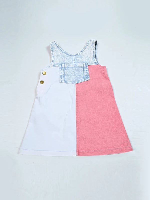 Summer Denim Collection Girls Dress Set Cute Baby Rompers - View 9 | SAMAG