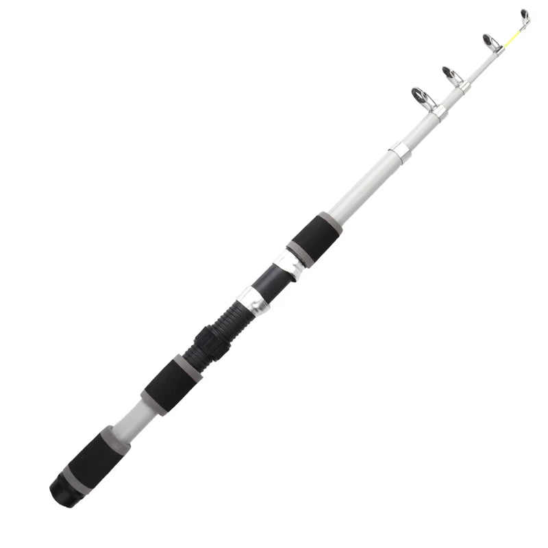 FTK 1.8M Portable Spinning Fishing Rod Reel Full Kits Carbon Fiber Carp Rod Wheel Travel Set Accessory