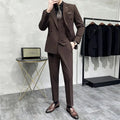 The New Spring 2025 Suit Set Is Fashionable, Stylish And Versatile. It's A Three-Piece Formal Suit Suitable For British Business