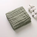 Soft Gauze Baby Towel 30x50cm Absorbent Pure Color Washcloth for Newborn Infant Face and Drool