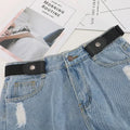 Jeans Elastic Waistband For Women/Men No Bulge No Buckle Stretch Elastic Waist Belt Versatile and Minimalist Elastic Waistband