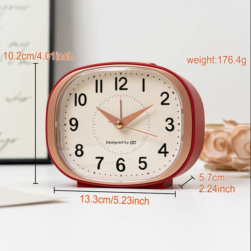 This Quiet Music Alarm Clock Is Perfect for Your Desk or Living Room and Includes Snooze and Night Light Functions.