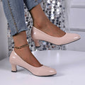 Slip-on Women's Shoes 2026 Autumn Style Shallow Comfortable Work Shoes Casual Fashion High Heels Large Size 36-43