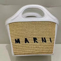Elegant Mini Tote Bag with Leather Edges & Unique Cutout Handle