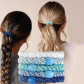 5pc Europe and America Good High Elasticity Hair Ties Rope Scrunchies for Women Men Girls  Ponytail Holder Hair Accessories