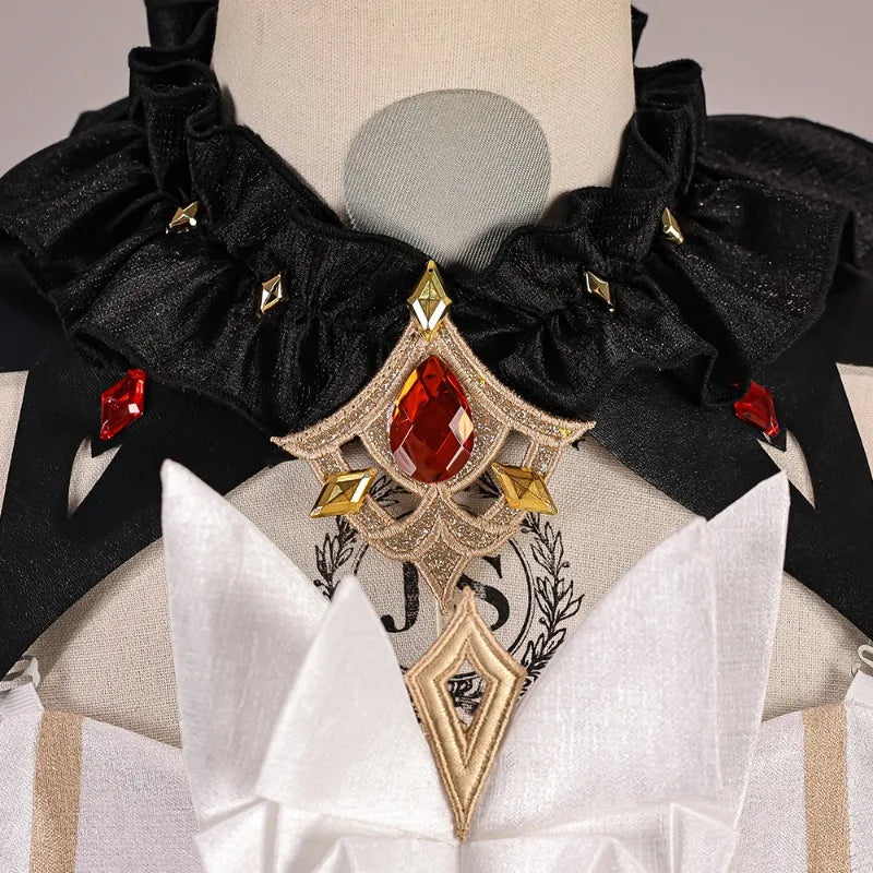 Game Genshin Impact Sandrone Cosplay Costume Uniform Accessories Outfit Wig for Women Halloween Anime Party Carnival Suit