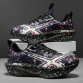 Men's Breathable Road Running Shoes - Shock-Absorbing and Wear-Resistant Soles, Eva Cushioning Pads, Lightweight Low-Top Sneakers with Striped Design, Suitable for Gym, Jogging and Everyday Wear, Stylish Sporty Style, with Ev