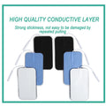 10Pcs 2mm Plug Non-woven Fabric Reusable Self Adhesive Electrode Pads Conductive Gel Pad Body Digital  Massager