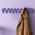 Wall Mounted Coat Rack Iron Clothes Hanger Modern Hall Wave Clothing Racks Aesthetic Wall Organizer Hook Living Room Furniture