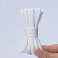 1 Pair Round Shoelaces Fof Basketball Sneakers Shoe Laces Black White Shoelace Universal for Children and Adults 100CM