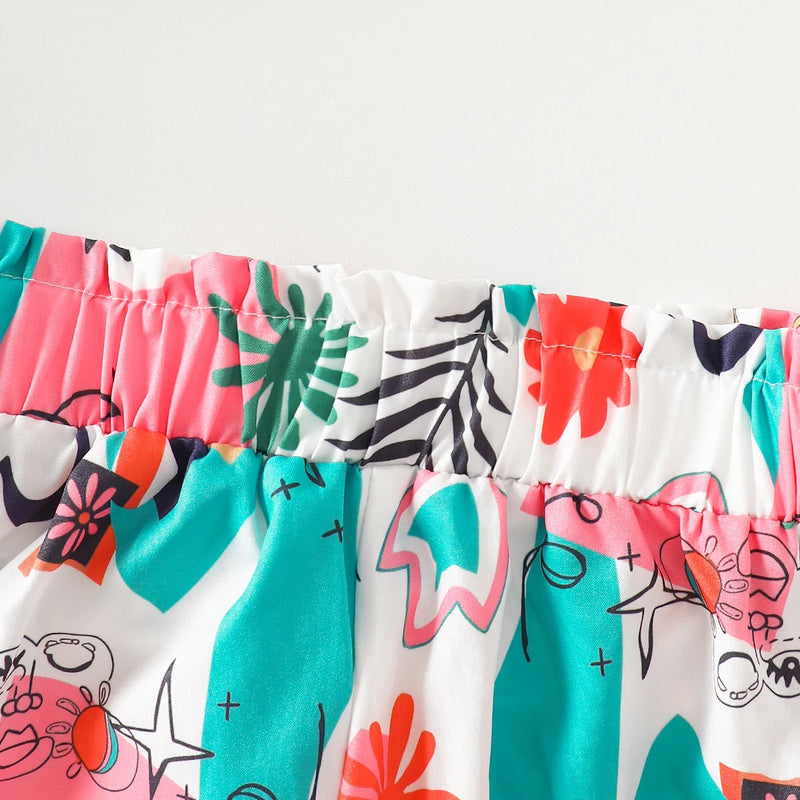 Summer Teenage Girls Clothing Set Off - Shoulder Ribbed - View 5 | SAMAG