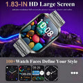 New Smart Watch Man 1000mAh Long Standby Outdoor Smartwatch Men IP68 Waterproof Heart Rate Sport BT Call Big Battery Smart Watch