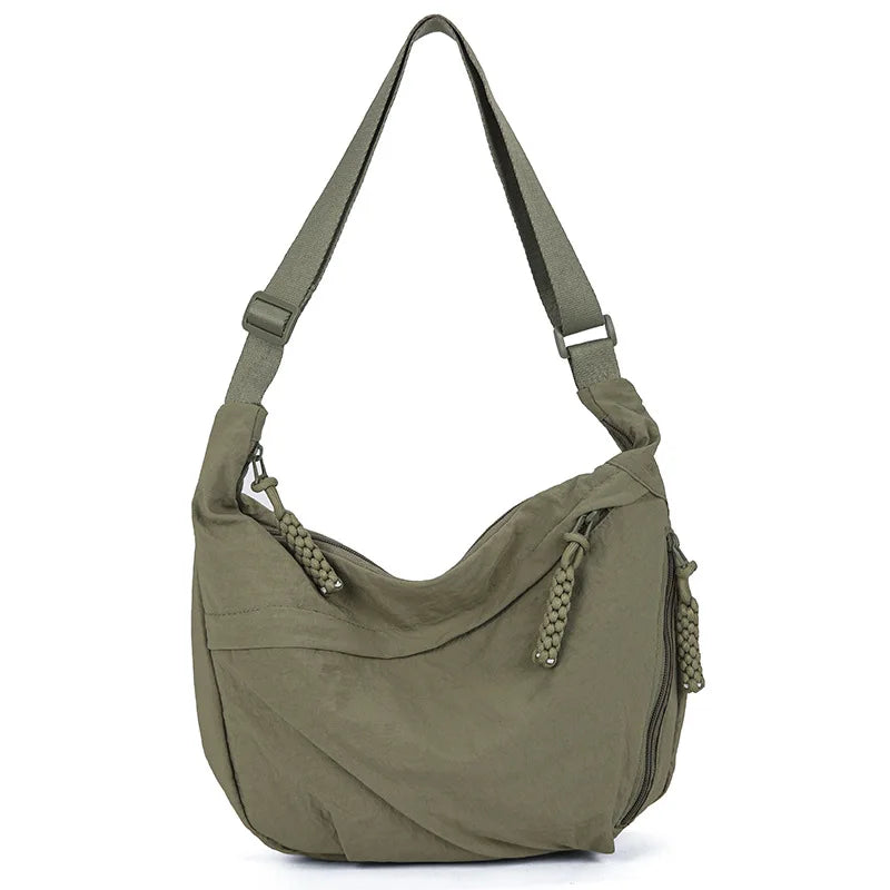 Casual Nylon Hobos Crossbody Bag for Women Handbag Purse Shoulder Underarm Bag Large Capacity Tote Bag Ladies Travel Shopper Bag