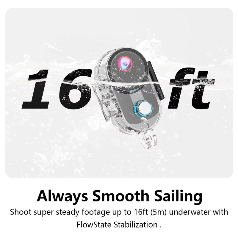 ANSVICAM 4K Action Camera with Charging Case 64GB Card  6-Axis EIS Wifi Waterproof for Outdoor Sports Vlogging POV Thumb Cameras