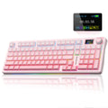 AULA S98pro Wireless Mechanical Keyboard Gasket Hot-swap Gaming Keyboard with Mini TFT Color Screen and Multi-function Knob