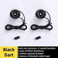 easy installation Automatic Shoelaces Without ties Black white Swivel Buckle Laces Thick Rope Sneakers Shoelace Shoe Accessories