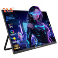 DLN 21.5 inch Portable Monitor 1080P 100Hz 72% sRGB USB C HDMI HDR Plug Stand IPS Screen Extender For Wins & Mac, Gaming