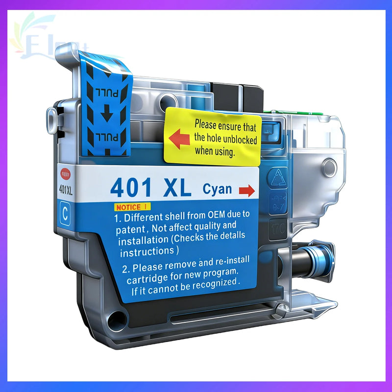 LC401 LC401XL Ink Cartridge For Brother LC 401 LC 401XL 401 Compatible For Brother MFC-J1010DW MFC-J1012DW MFC-J1170DW Printer