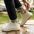 Men's new fashionable and versatile short tube anti slip rain boots, outdoor fishing waterproof shoes, construction work thick s