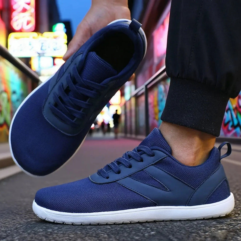 Men's Outdoor Wide Fit Flat Bottom Casual Shoes Breathable Step-in Comfortable Non-slip Sports Footwear for Summer
