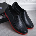 Low-Top Work Slip-on Male Shoes Water Low-heel Galoshes for City Cheap Wellies Fishing Offer Plastic Gumboots Men's Rain Boots
