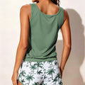Two-piece Vest Bikini Plus Size Tankini Summer High Waist | SAMAG