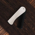 1pc Foldable Anti Static Pocket Steel Comb Men's Oil Head Portable Beard Comb Foldable Styling Tool Special for real hair wigs