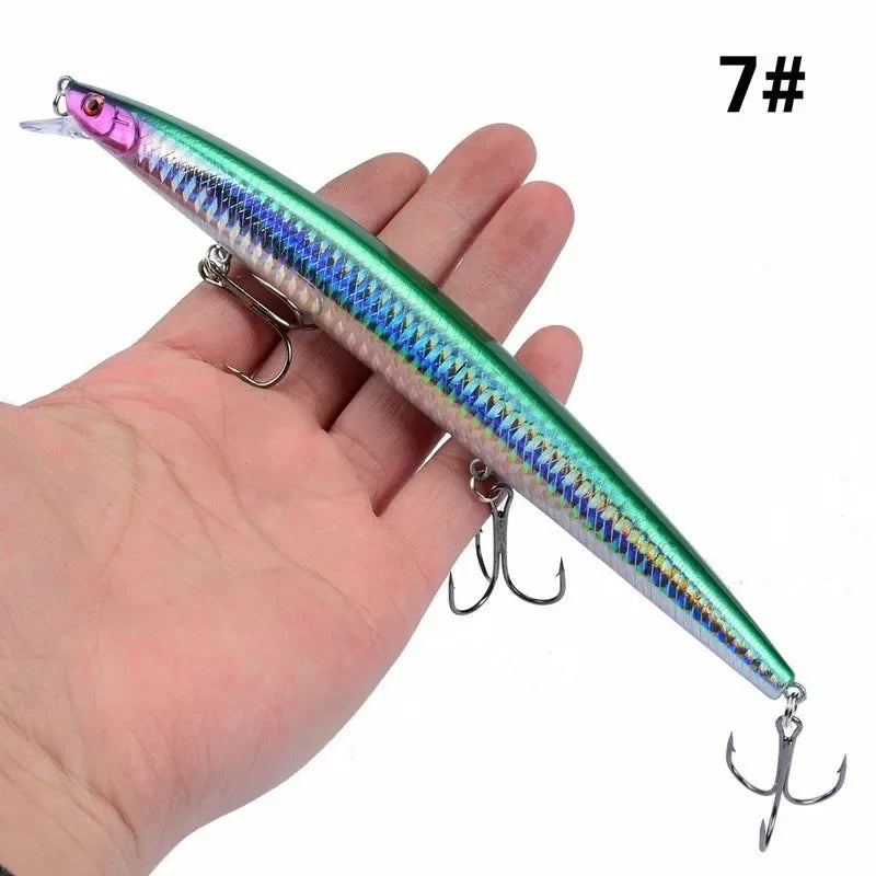 16 Colors 18cm 24g Minnow Fishing Lure Laser Crankbait | SAMAG