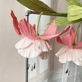 Marriage giant hanging lily of the valley paper flowers artificial wedding road leads ornaments home party decor window layout